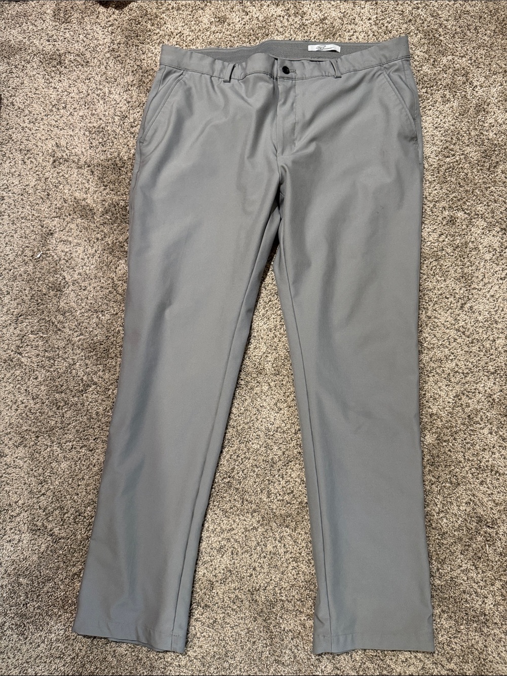 Greg Norman Collection Light Gray Golf - Straight Fit